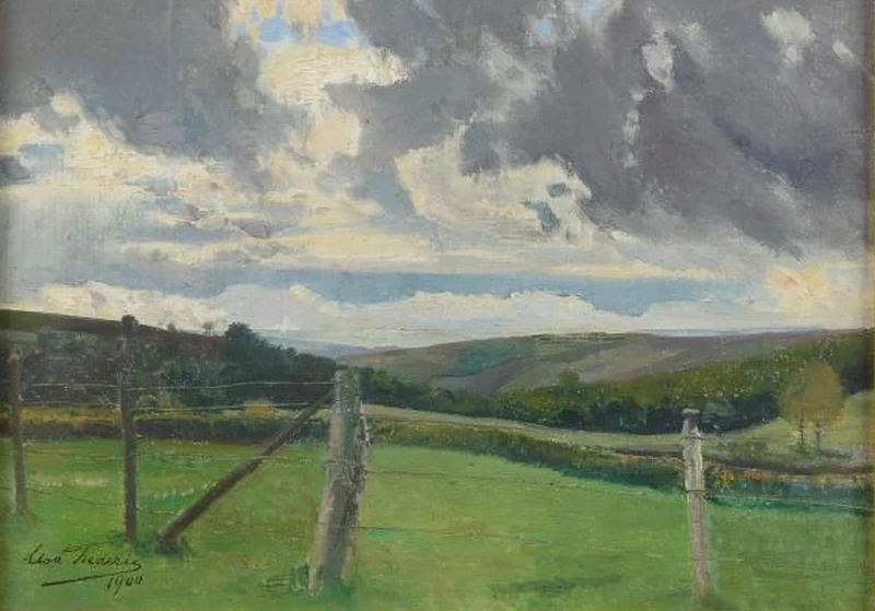 Paesaggio della campagna delle Ardenne